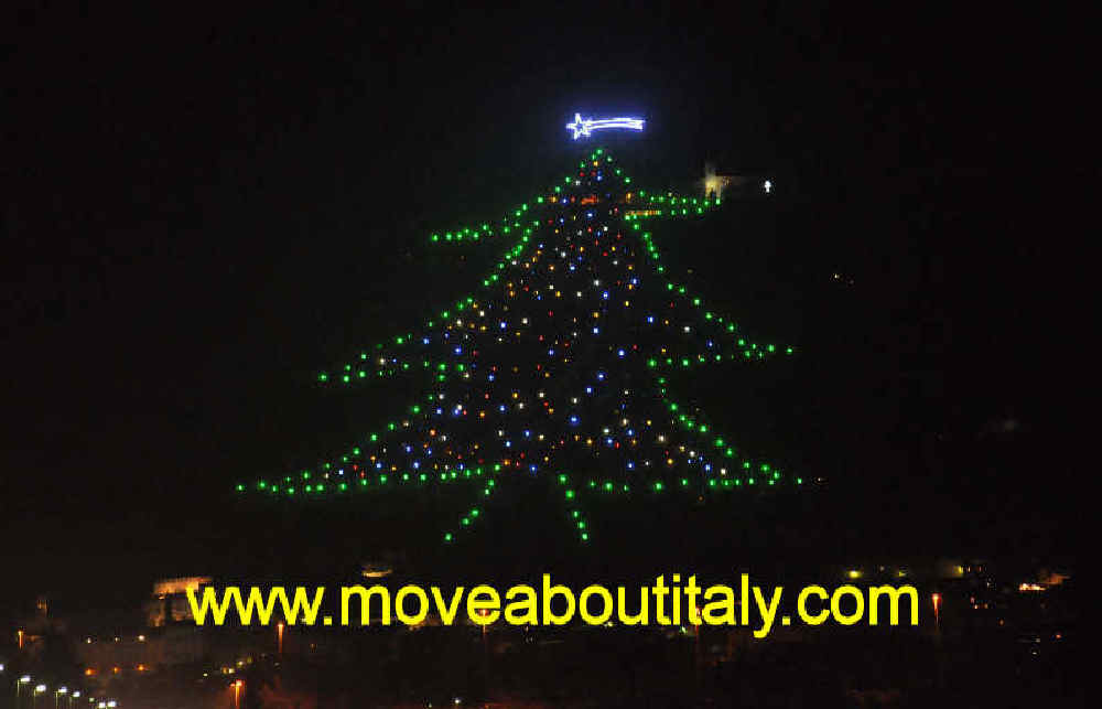 l'albero di Natale di Gubbio