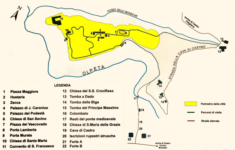 Mappa di Castro