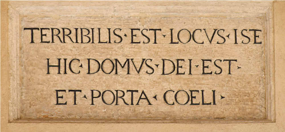 Terribilis est locus iste hic domus dei est et porta coeli