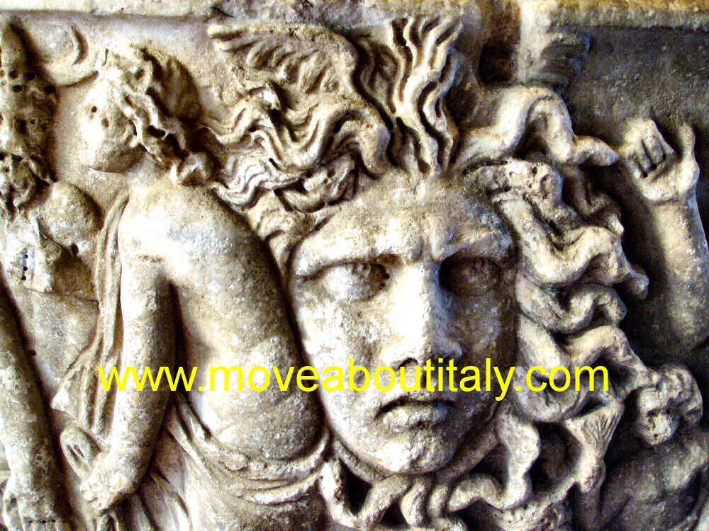 Particolare di sarcofago romano