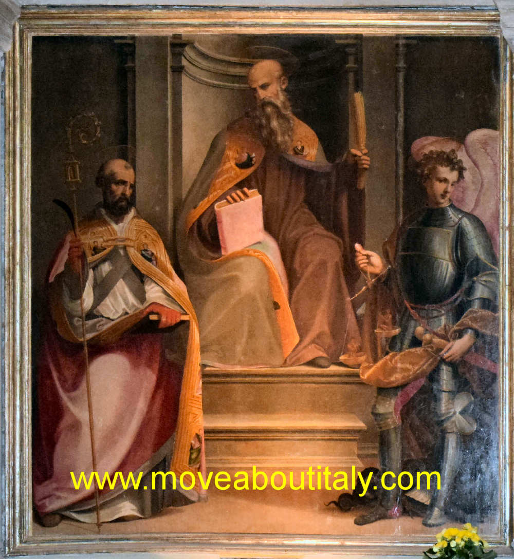 San Benedetto in trono tra San Bernardo e San Michele Arcangelo 