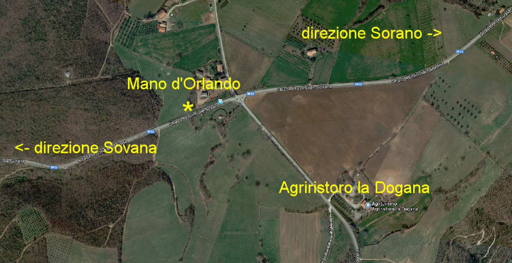 Mappa x la Mano d'Orlando