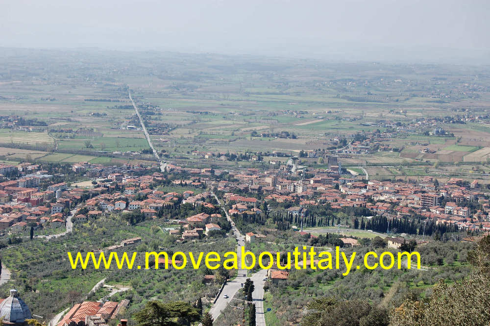 La Val di chiana vista da Cortona