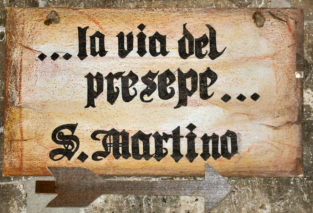 Gubbio il presepe del Quartiere San Martino