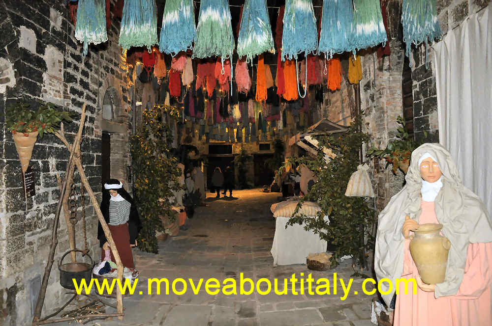 Gubbio il presepe del Quartiere San Martino