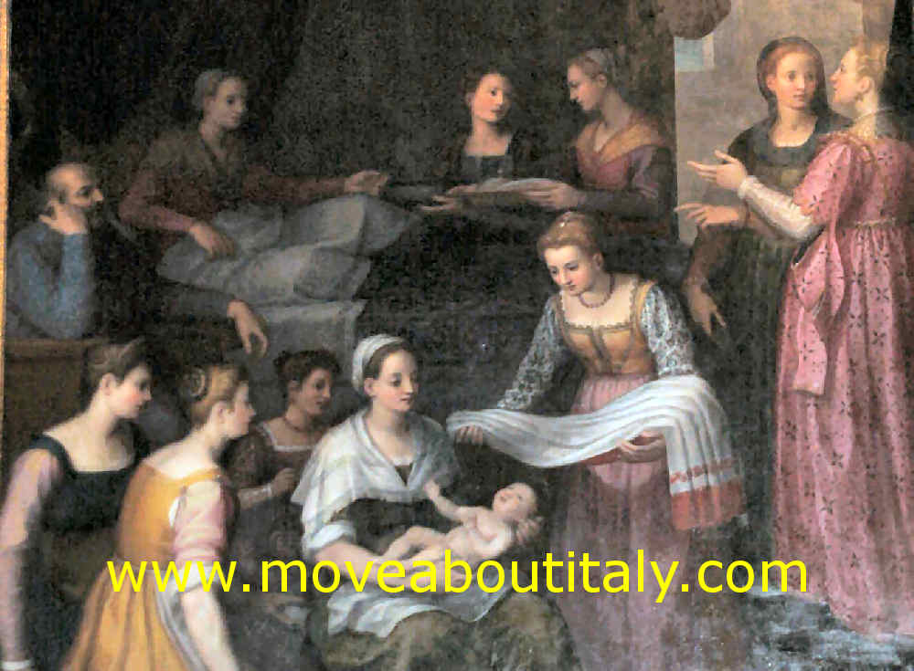 la Nativita della Vergine di Francesco Curradi