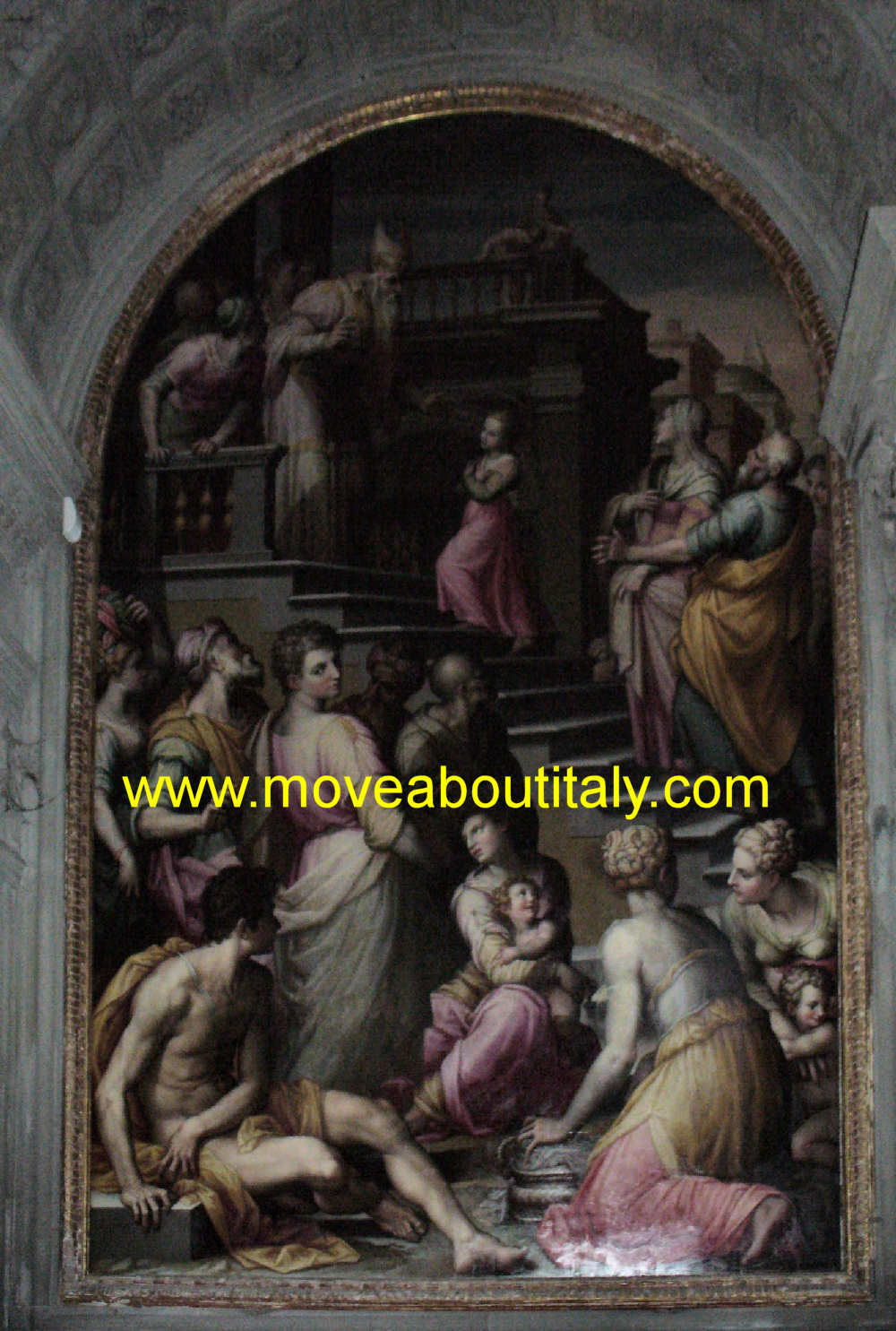 la Presentazione di Maria al Tempio di Giovan Battista Naldini